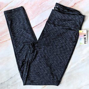 Flex'n Women's Dark Gray Leggings Size L NWT